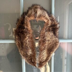 Vintage Brown Fur Scarf